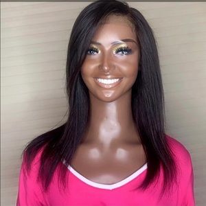 New 16inch “Everyday” Straight 100% Unprocessed Human Hair Lace Closure Unit